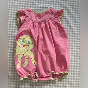 Pink Gingham Dress with Fun Design